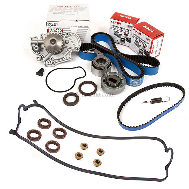 14400-PT0-004, 13405-PT0-004, 13404-PT0-004, 14510-PT0-004, 19200-P0A-003 Timing Belt Kit NPW Water Pump Valve Cover Fit Gasket Fit Honda Accord F22A F22B