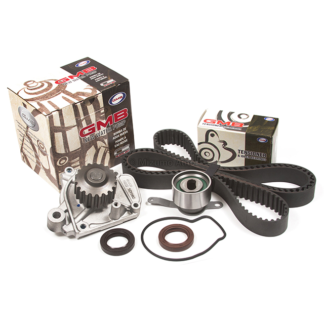 14400-P08-004, 14520-P2A-305, 19200-P08-004, TS26223, ITM223 Timing Belt Kit GMB Water Pump Fit 92-95 Honda Civic 1.5L D15Z1