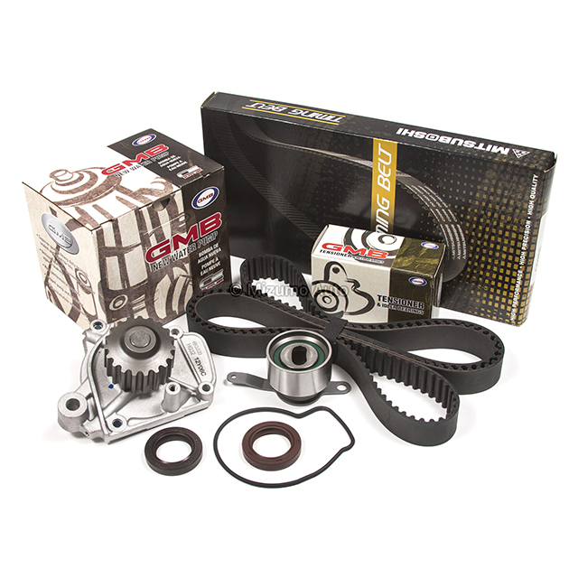 14400-P08-004, 14520-P2A-305, 19200-P08-004 Timing Belt Kit GMB Water Pump Fit 92-95 Honda Civic 1.5L VTEC D15Z1