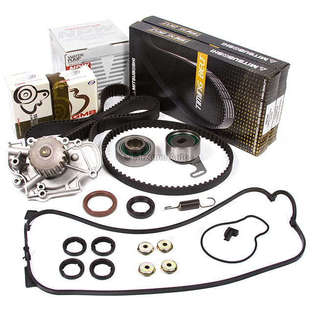 14400-P0A-004, 13405-PT0-004, 13404-PT0-004, 14510-PT0-004, 19200-P0A-003, TS26244, ITM244, GMB 135-1280 Timing Belt Kit NPW Water Pump Valve Cover Fit 98 Honda Accord DX F23A5