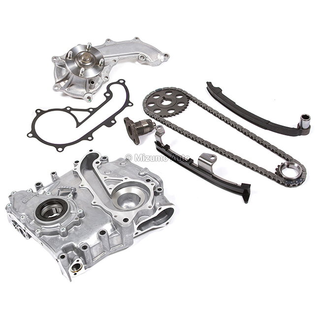 13523-35020, 13506-35030, 13540-35011, 13562-35020, 13561-35020, 13521-75010 Timing Chain Kit Cover Water Oil Pump Fit 95-04 Toyota Tacoma 2.4 2RZFE