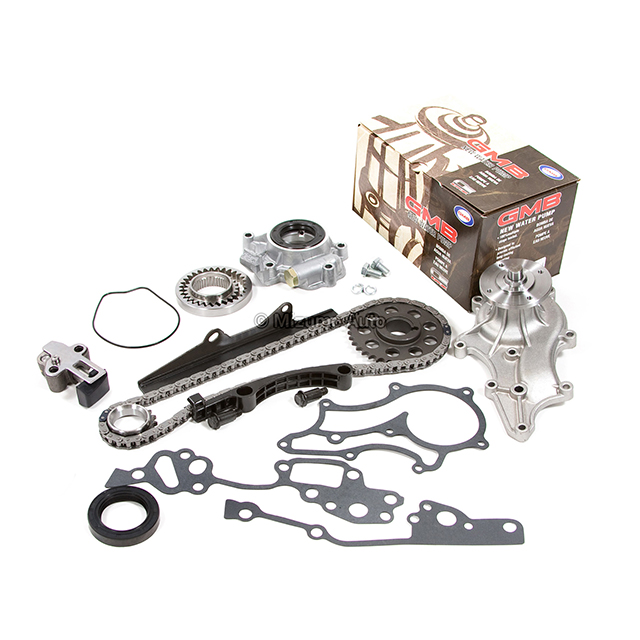 13523-38011, 13521-38010, 13506-38010, 13540-38012, 13561-38010, 13562-38010 Heavy Duty Timing Chain Kit Oil Pump GMB Water Pump Fit 85-95 Toyota 22R 22RE
