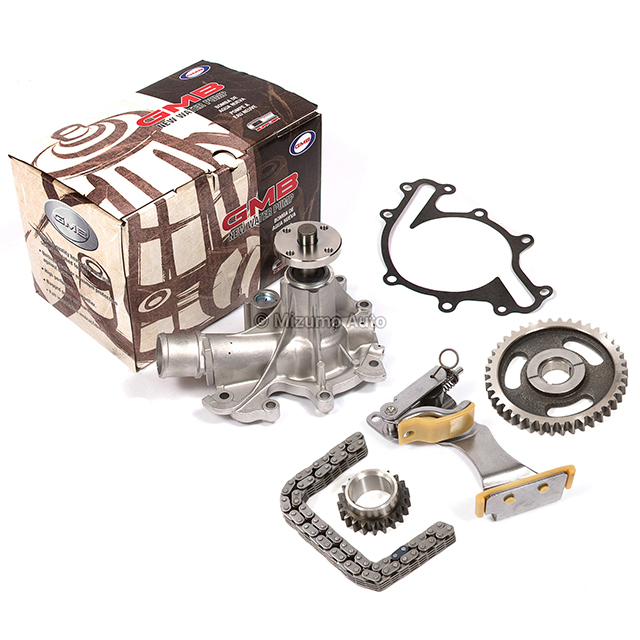 F4SZ-6306-A, E8DZ-6256-A, E9DZ-6268-C, XF2Z-6K254-BA, 5L3Z-8501-A Timing Chain Kit Water Pump Fit 97-03 Ford E150 E250 Econoline F150 4.2L OHV 12V