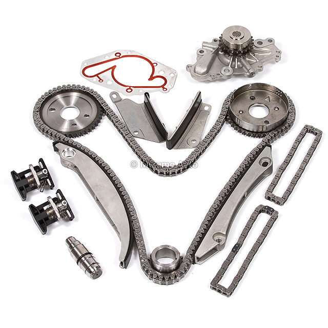 4663632, 4792305, 4792306, 4663635, 4663674AD, 4792443AB, 68137973AA, 4663634, 4663637, 4792104, 4663636, 4663732AD Timing Chain Kit Water Pump Fit 05-06 Dodge Stratus Chrysler Sebring 2.7 DOHC