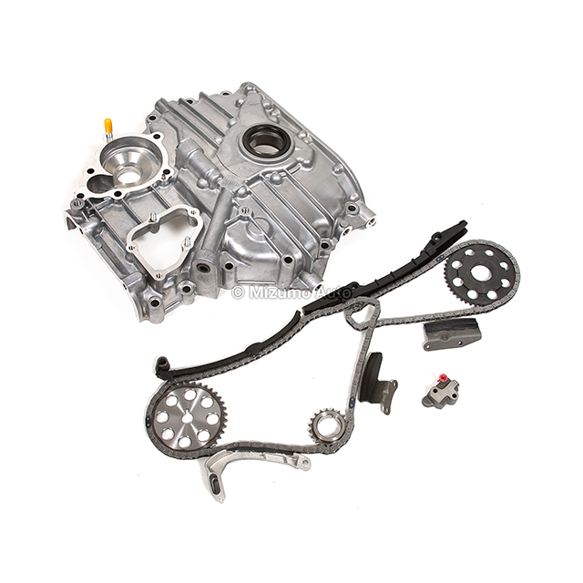 Timing Chain Kit Timing Cover with Oil Pump Fit 89-94 Mazda MPV