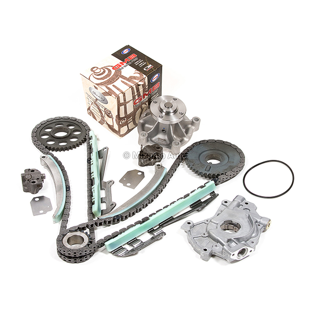 F8AZ-6256-BA, F8AZ-6256-AA, XL3Z-6306-BA, 5W7Z-6268-AA, 1L2Z-6L253-BA, 1L2Z-6L253-AA, F6AZ-6L266-DA, F6AZ-6L266-CA, F3AZ-6K297-A, F3AZ-6K297-B, 5L3Z-6600-AA, 3L3Z-8501-CA Timing Chain Kit Water Pump Oil Pump Fit 01-04 Ford Mustang V8 4.6 281CID VIN X