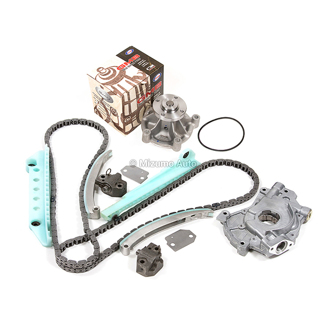 5W7Z-6268-AA, F6AZ-6L266-CA, 1L3Z-6L266-AA, 1L2Z-6L253-BA, 1L2Z-6L253-AA, 1L2Z-6K297-AA, 4R3Z-6B274-BA Timing Chain Kit w/o Gears Water Oil Pump Fit 03-04 Ford E150 F150 F250 WINDSOR