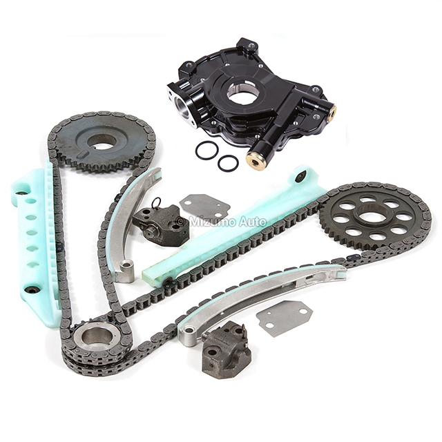 F8AZ-6256-AA, F8AZ-6256-BA, XL3Z-6306-AA, 5W7Z-6268-AA, F6AZ-6L266-CA, 1L3Z-6L266-AA, 1L2Z-6L253-BA, 1L2Z-6L253-AA, 1L2Z-6K297-AA, 4R3Z-6B274-BA, 5L3Z-6600-AA Timing Chain Kit Oil Pump Fit 97-04 Ford Expedition E150 F150 4.6 WINDSOR SOHC