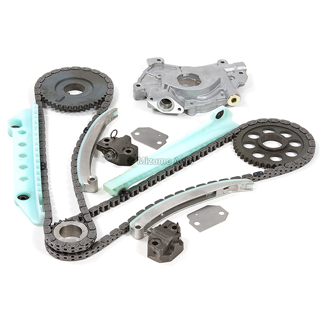 F8AZ-6256-AA, F8AZ-6256-BA, XL3Z-6306-AA, 5W7Z-6268-AA, F6AZ-6L266-CA, 1L3Z-6L266-AA, 1L2Z-6L253-BA, 1L2Z-6L253-AA, 1L2Z-6K297-AA, 4R3Z-6B274-BA, 5L3Z-6600-AA Timing Chain Kit Oil Pump Fit 97-04 Ford E150 F150 Expedition 4.6 WINDSOR SOHC