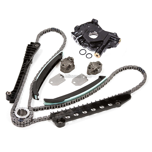 F8AZ-6256-AA, F8AZ-6256-BA, XL3Z-6306-BA, XL3Z-6306-BA, 5L3Z-6268-A, F6AZ-6L266-DA, F6AZ-6L266-CA, F85Z-6K255-AA, 2L1Z-6K297-AA, 5L3Z-6600-AA Timing Chain Kit Oil Pump Fit 97-01 Ford E F Truck 5.4L SOHC V8 2-Valve