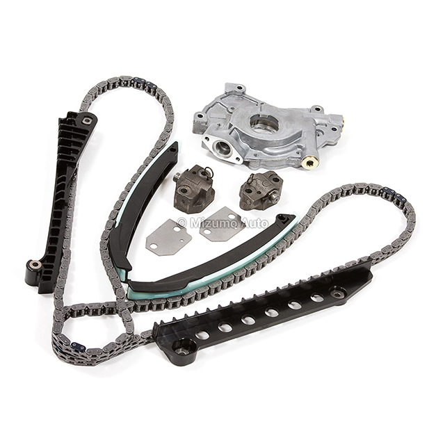 5L3Z-6268-A, F6AZ-6L266-DA, F6AZ-6L266-CA, F85Z-6K255-AA, 2L1Z-6K297-AA Timing Chain Kit w/o Gears Oil Pump Fit 97-04 Ford Lincoln 5.4 330CID SOHC