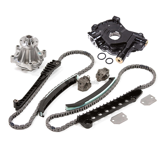 5L3Z-6268-A, F6AZ-6L266-DA, F6AZ-6L266-CA, F85Z-6K255-AA, 2L1Z-6K297-AA Timing Chain Kit w/o Gears Water Oil Pump Fit 97-02 Ford Lincoln 5.4L 2-Valve