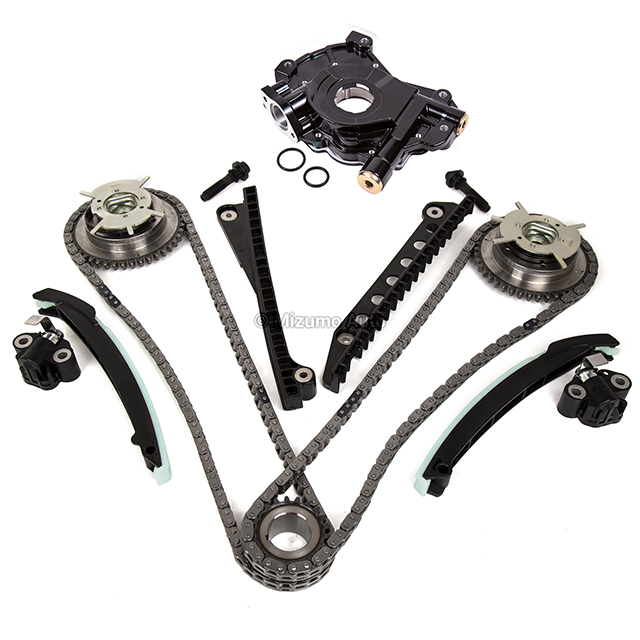 5L3Z-6268-A, XL3Z-6306-AA, F85Z-6K255-AA, 4L3Z-6M256-AA, F85Z-6M274-AA, 2L1Z-6K297-AA,  3R2Z-6A257-DA,  9L3Z-6600-A Timing Chain Kit Cam Phaser Oil Pump Fit 04-10 Ford F150 5.4 3-Valve TRITON