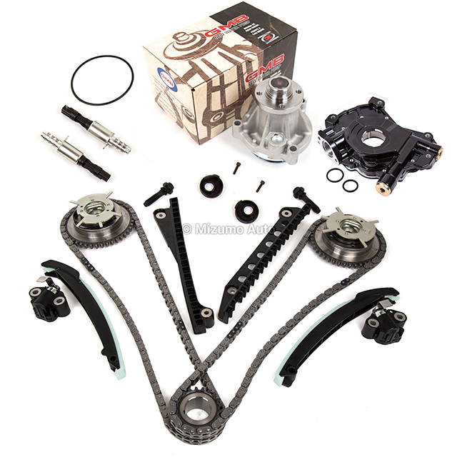 5L3Z-6268-A, XL3Z-6306-AA, F85Z-6K255-AA, 4L3Z-6M256-AA, F85Z-6M274-AA, 2L1Z-6K297-AA,  3R2Z-6A257-DA Timing Chain Oil Pump Water Pump Cam Phasers Solenoid Fit 07-08 Ford F150 F250