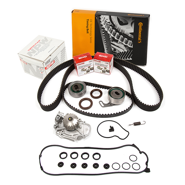 14400-PT0-004, 13405-PT0-004, 13404-PT0-004, 14510-PT0-004, 19200-P0A-003 Timing Belt Kit NPW Water Pump Valve Cover Fit Gasket Fit Honda Accord F22A F22B