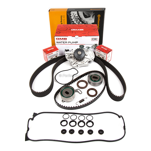 14400-PT0-004, 13405-PT0-004, 13404-PT0-004, 14510-PT0-004, 19200-P0A-003 Timing Belt Kit Water Pump Valve Cover Fit 90-97 Honda Accord Prelude F22A F22B