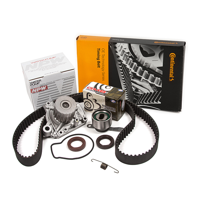 14400-P28-004, 14520-P2A-305, 19200-P2A-A01 Timing Belt Kit Water Pump Fit 96-00 Honda Civic Del Sol D16B5 D16Y5 D16Y7 D16Y8