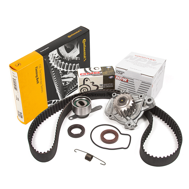 14400-P28-004, 14520-P2A-305, 19200-P08-004 Timing Belt Kit NPW Water Pump Fit 92-95 Honda Civic 1.6L D16Z6 VTEC