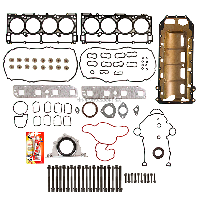 HS26284PT, HS26284PT-1, CS26284-1, ES72200 Full Gasket Set Head Bolts for 05-08 Dodge Charger Magnum Chrysler 300 Jeep 5.7L