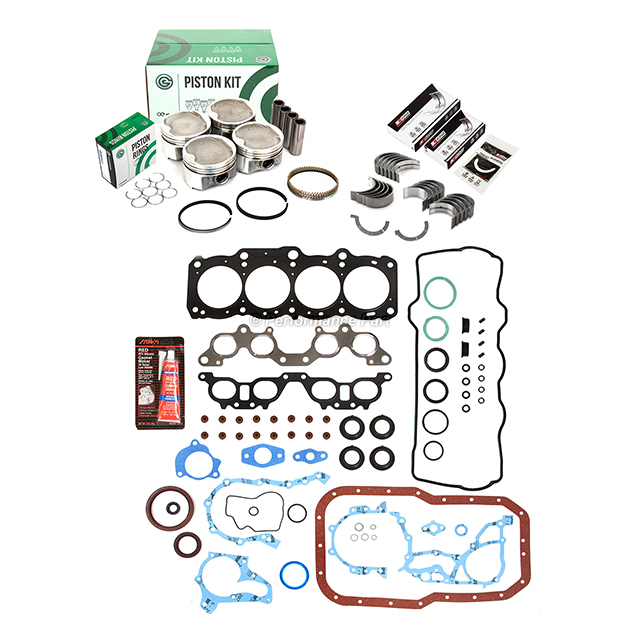 11-750, HS9468PT, CS9861 Full Gasket Set Pistons Bearings Fit 98-01 Toyota Camry Solara 2.2L DOHC 5SFE