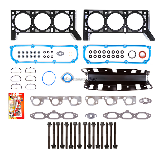 HS26326PT, MS92808, MS92808-1, ES72163 Head Gasket Bolts Set for 07-11 Jeep Wrangler 3.8L V6 VIN 1 OHV 12V