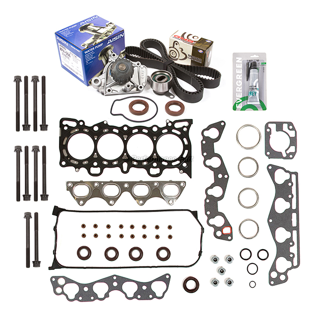 HS9915PT Head Gasket Set Timing Belt Kit Water Pump Fit 96-00 Honda D16Y5/Y7/Y8