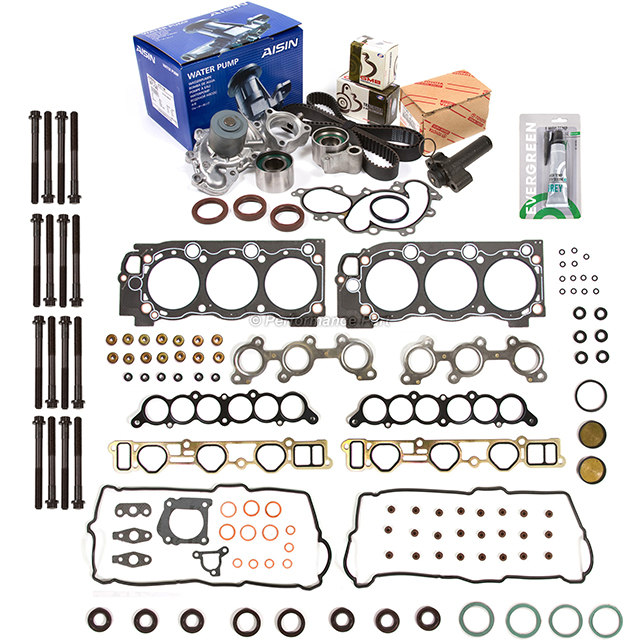 HS9227PT-1, ES72168 Head Gasket Set Timing Belt Kit AISIN Water Pump Fit 95-04 Toyota 5VZFE