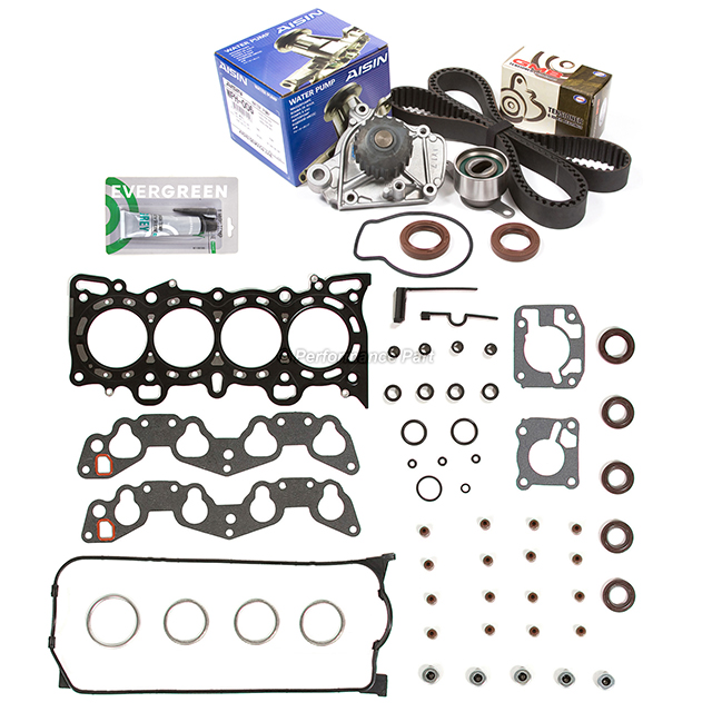 HS9915PT Head Gasket Set Timing Belt Kit AISIN Water Pump Fit 92-95 Honda SOHC 16V D15Z1