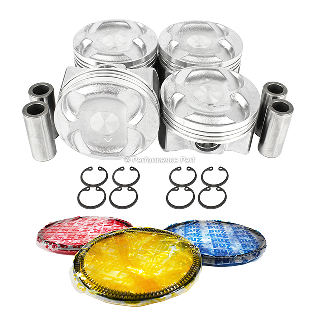  Pistons w/ Rings for 08-11 Honda Accord 2.4L L4 DOHC 16v