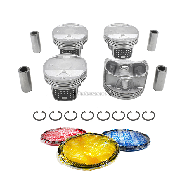  Pistons w/ Rings for 11-15 Acura ILX 2.4L L4 DOHC 16v