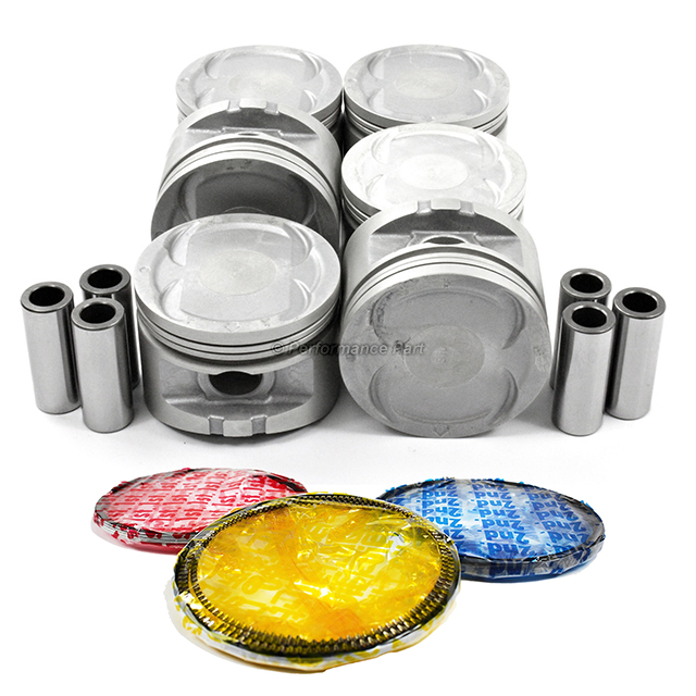  Pistons w/ Rings for 95-97 Honda Accord 2.7L V6 SOHC 24v