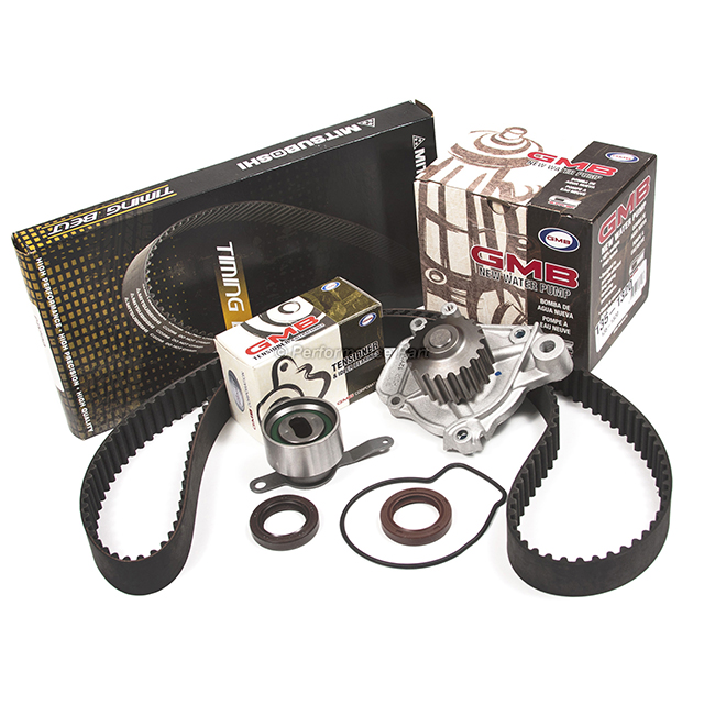 14400-P08-004, 14520-P2A-305, 19200-P08-004 Timing Belt Kit GMB Water Pump for 92-95 Honda Civic 1.5L VTEC D15Z1