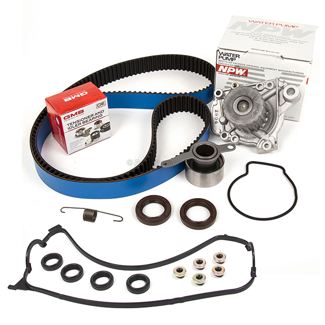 14400-P28-004, 14520-P2A-305, 19200-P2A-A01 Timing Belt Kit Water Pump Valve Cover Gasket for 96-00 Honda Civic D16Y7 D16Y8