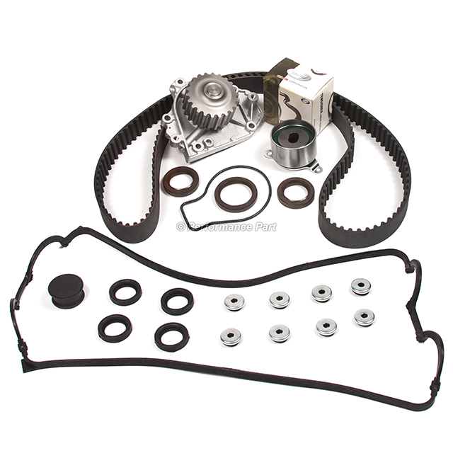 14400-P2T-004, 14510-P30-003, 19200-P72-013, TS26227, ITM227, 135-2200 Timing Belt Kit Water Pump Fit Honda Civic Si 1.6L DOHC