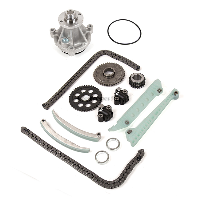 F8AZ-6256-AA, 7L3Z-6256-A, XL3Z-6306-AA, 5W7Z-6268-AA, 1L3Z-6L266-AA, XL1Z-6L266-AA, 1L2Z-6L253-AA, 1L2Z-6L253-BA, 4R3Z-6B274-BA, 4R3Z-6M256-CC Timing Chain Kit Water Pump for 09-14 Ford E150 E250 F150 4.6L ROMEO 16V