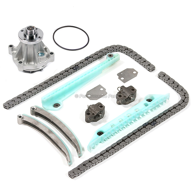5W7Z-6268-AA, F6AZ-6L266-CA, 1L3Z-6L266-AA, 1L2Z-6L253-BA, 1L2Z-6L253-AA, 1L2Z-6K297-AA, 4R3Z-6B274-BA Timing Chain Kit w/o Gears Water Pump for 97-02 Ford E F150 Expedition WINDSOR