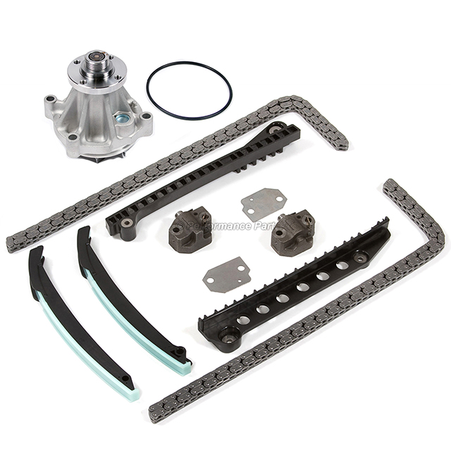 5L3Z-6268-A, F6AZ-6L266-DA, F6AZ-6L266-CA, F85Z-6K255-AA, 2L1Z-6K297-AA Timing Chain Kit w/o Gears Water Pump for 97-02 Ford Lincoln 5.4L 330CID