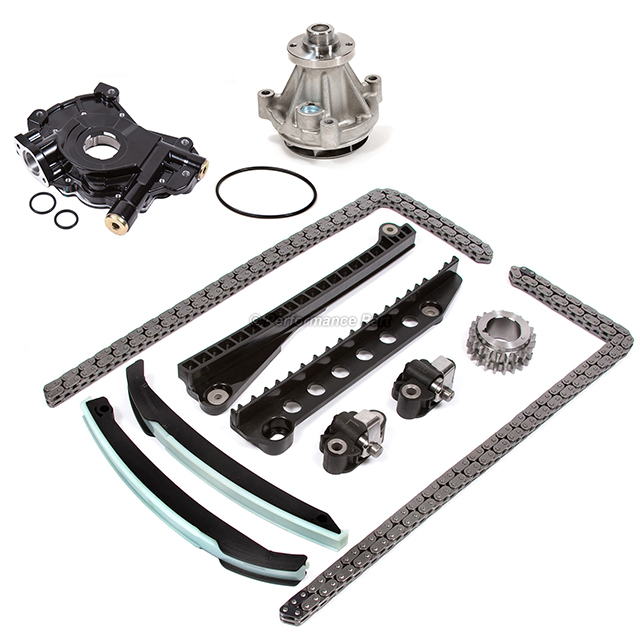 5L3Z-6268-A, XL3Z-6306-AA, F85Z-6K255-AA, 4L3Z-6M256-AA, F85Z-6M274-AA, 2L1Z-6K297-AA, 9L3Z-6600-A, 4C3Z-8501-B Timing Chain Kit Water Oil Pump for 04-10 Ford F150 F250 TRITON 5.4L 3-VALVE