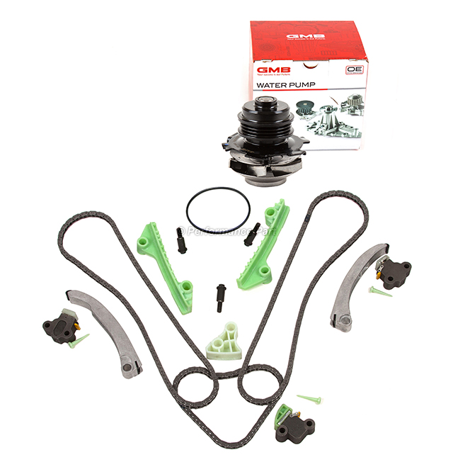 3522470, 12564274, 12556030, 12581223, 12559388, 12559387, 12559389, 12559390 Timing Chain Kit Water Pump for Cadillac Deville Seville Oldsmobile Pontiac 4.6L
