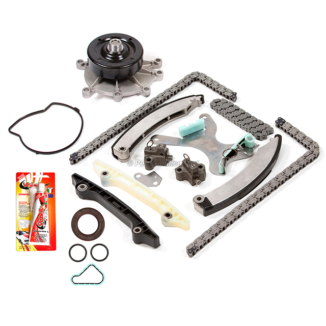 53021295AA, 53020680, 53020681, 53021249AA, 53021250AA, 53021292AB, 53021293AA, 53021294AA, 53022189AG Timing Chain Kit Water Pump w/o Gears Gasket for 02-11 Chrysler Dodge 3.7 SOHC