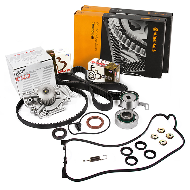 14400-PT0-004, 13405-PT0-004, 13404-PT0-004, 14510-PT0-004, 19200-P0A-003 Timing Belt Kit NPW Water Pump Valve Cover Fit Gasket Fit Honda Accord F22A F22B