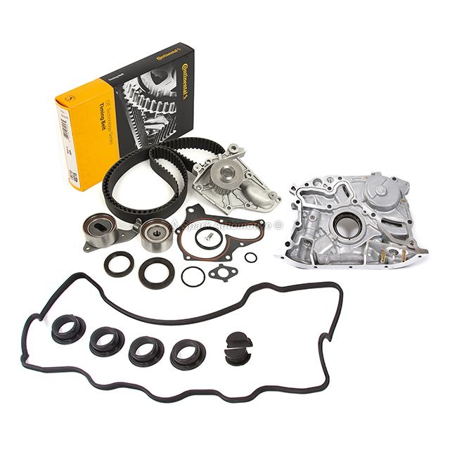 13568-09041, 13568-09041, 13503-63011, 16110-79026 Timing Belt w/ Water Oil Pump Kit 5SFE Fits 92-01 TOYOTA CAMRY SOLARA 2.2L