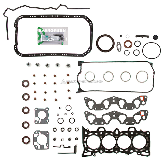 Full Gasket Set Pistons Bearings Fit 92-95 Honda Civic VX 1.5L SOHC D15Z1 - Picture 7 of 12