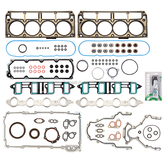 HS26192PT-5, CS9284 7 Layers Full Gasket Set Fit 07-16 GMC Chevrolet 6.0L Cadillac 6.2 OHV VIN K G 2