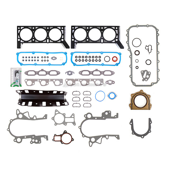 HS26326PT, CS26326, CS26326-1, CS26326-2, CS26326-3 Full Gasket Set Fit 07-11 Jeep Wrangler 3.8L V6 12v OHV VIN 1 