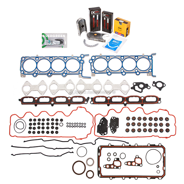 HS26306PT-2, CS9790-5, SWF30006 Full Gasket Set Bearings Rings Fit 07-12 Ford F150 F250 5.4 TRITON 3-Valve