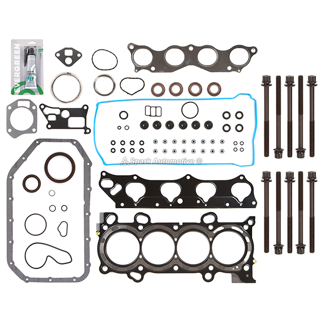 HS26404PT, CS26399 Full Gasket Set Head Bolts Fit 06-09 Acura CSX Honda Civic 2.0 DOHC K20Z2 K20Z3