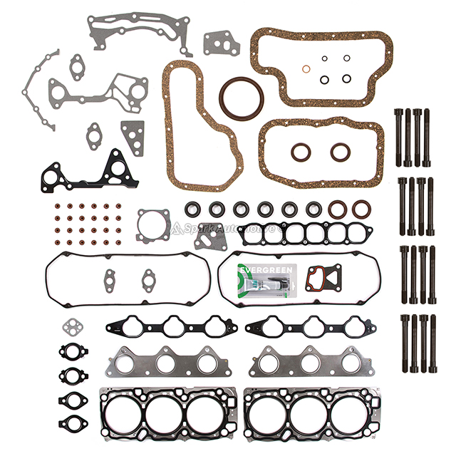 Complete Engine Gasket Set With Head Bolts – Fits 97-04 Mitsubishi Diamante/Montero Sport 3.5L 6G74 – MLS Material
