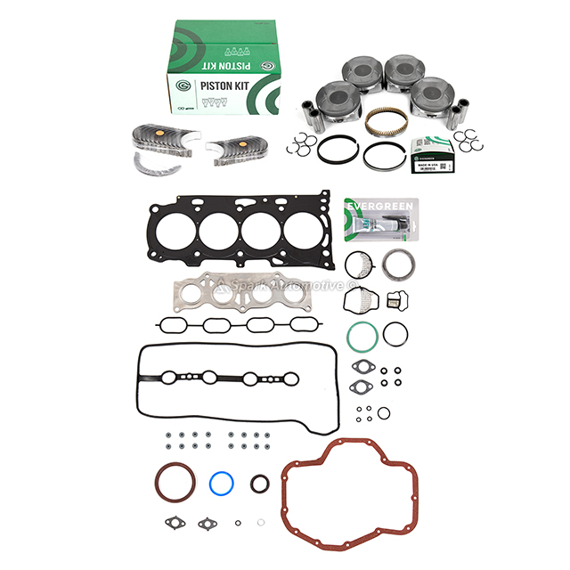 HS26323PT, CS26232, 13211-28112-A0 Full Gasket Set Pistons Bearings Fit 07-13 Toyota Camry Scion Lexus 2AZFE