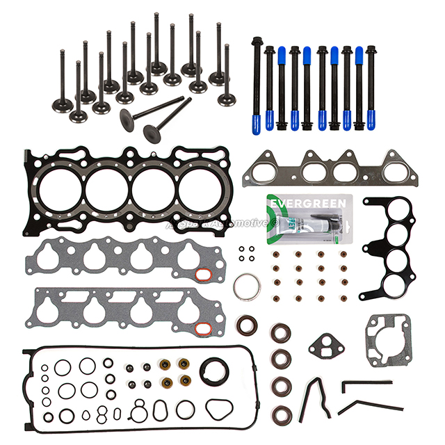 HS9958PT2 MLS Head Gasket Set Intake Exhaust Valves Fit 94-97 Acura Honda 2.2L F22B1 SOHC